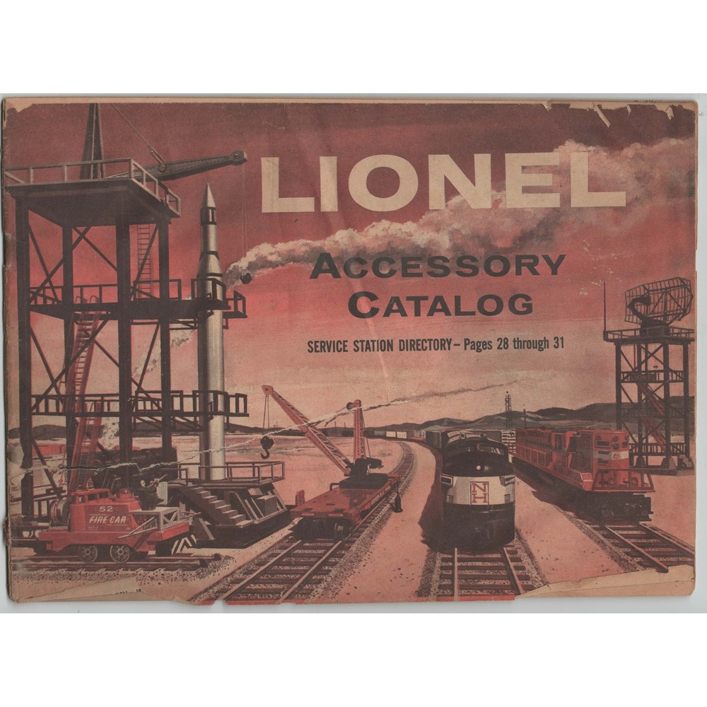 Vintage Lionel Accessory Catalog Service Station Directory Model Train Guide